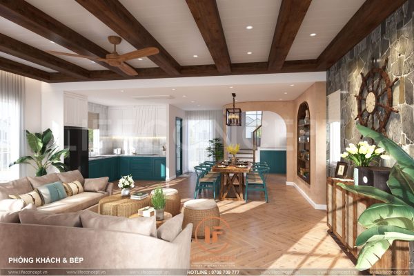 giá nội thất Penthouse phong cách Địa Trung Hải Novaworld Phan Thiết