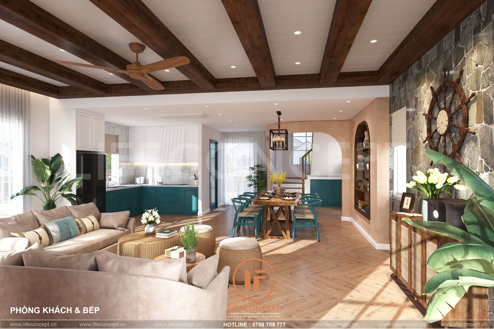 giá nội thất Penthouse phong cách Địa Trung Hải Novaworld Phan Thiết