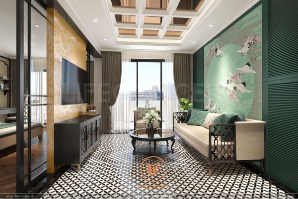 nhà phong cách Indochine Aqua City