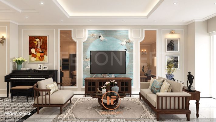 Phong cách nội thất Indochine Aqua City