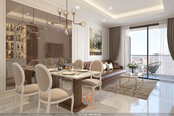 Giá nội thất tân cổ điển hiện đại Novaworld Phan Thiết