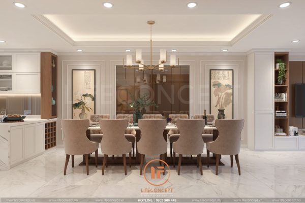 Nội thất tân cổ điển Novaworld Phan Thiết