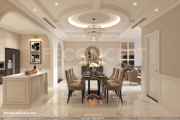 Nội thất tân cổ điển luxury Novaworld Phan Thiết