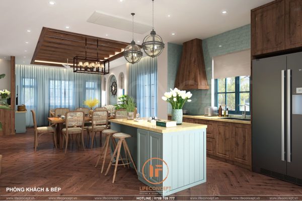 thi công nội thất biệt thư song lập Novaworld Phan Thiết